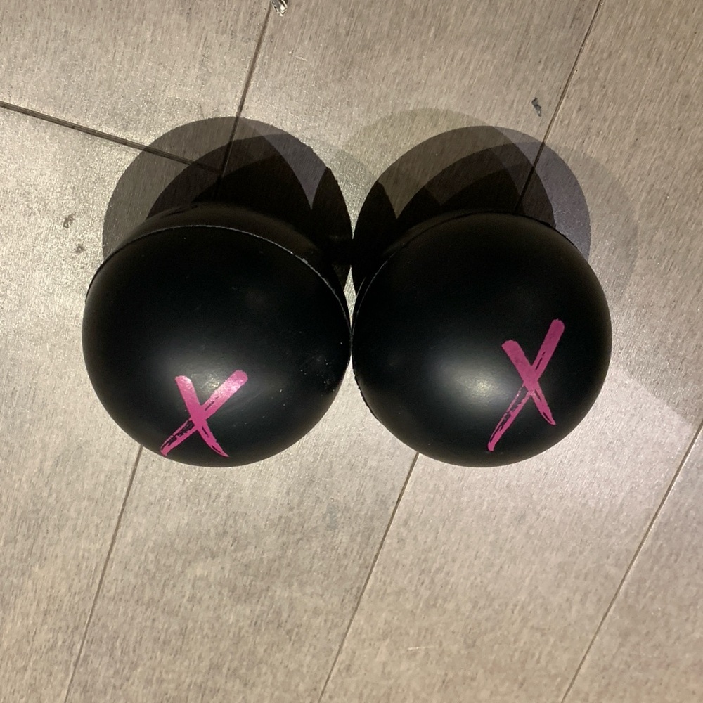Set of 2 Merz Stress Balls - Black & Pink